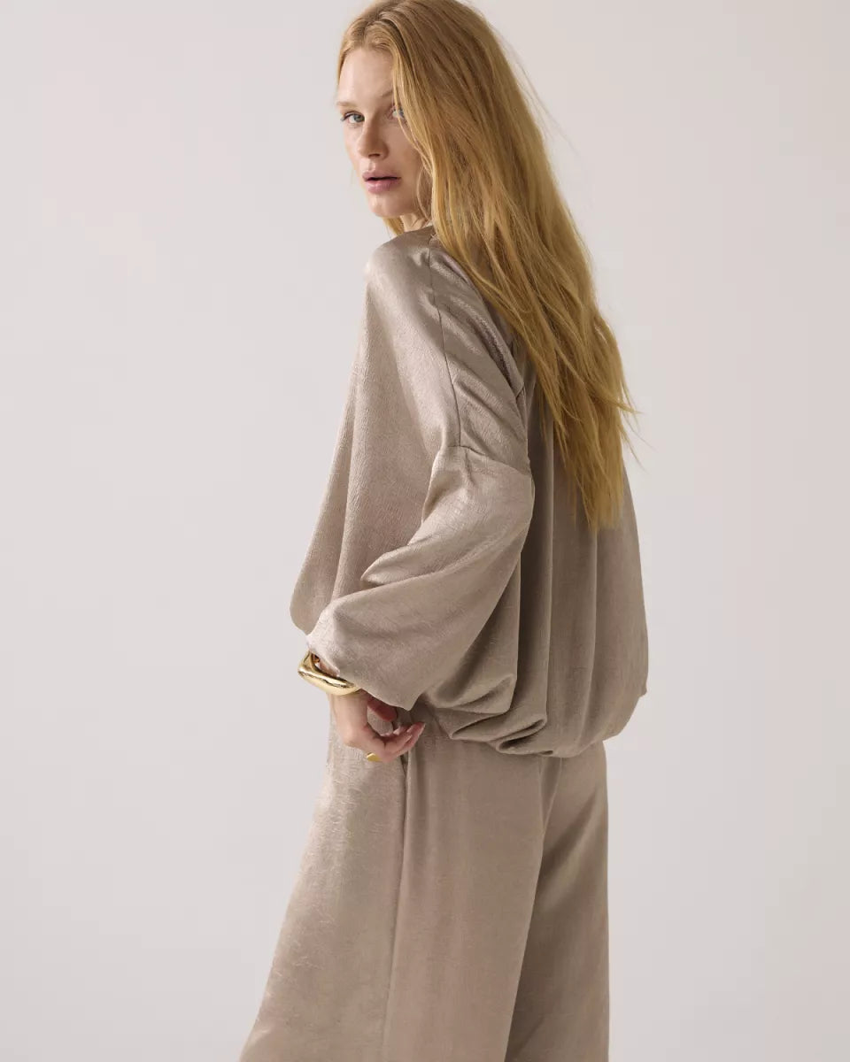 SUMMUM Blouse Crinkle Satin