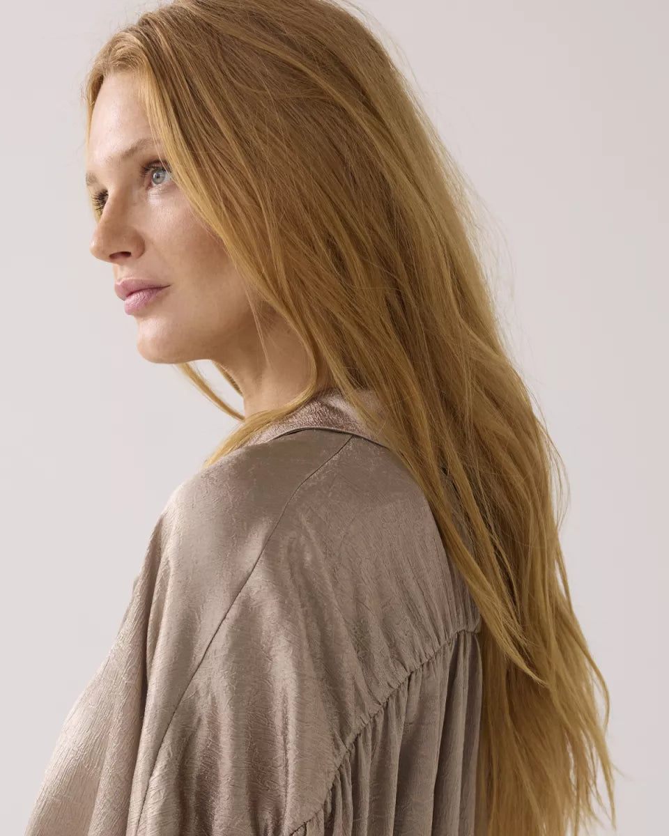 SUMMUM Blouse Crinkle Satin