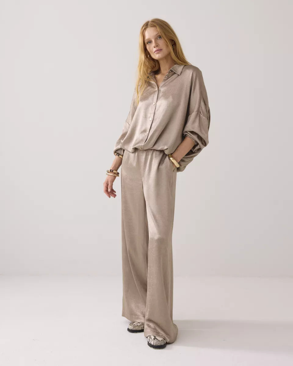 SUMMUM Blouse Crinkle Satin