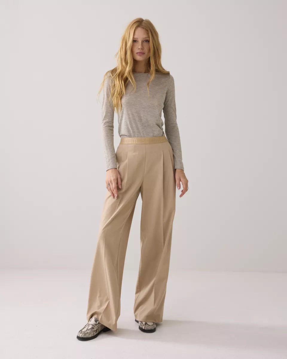SUMMUM Trousers Viscose Blend