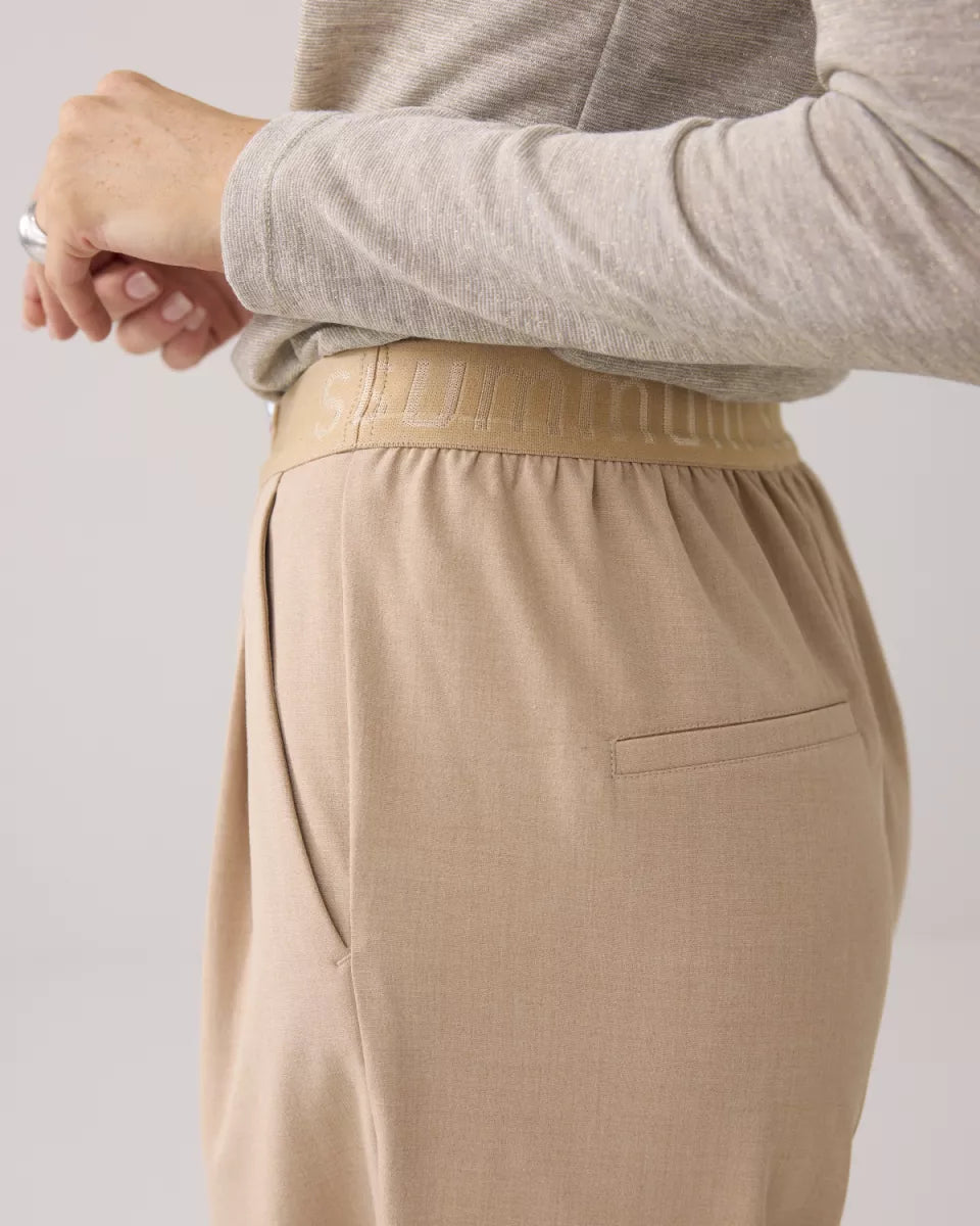 SUMMUM Trousers Viscose Blend