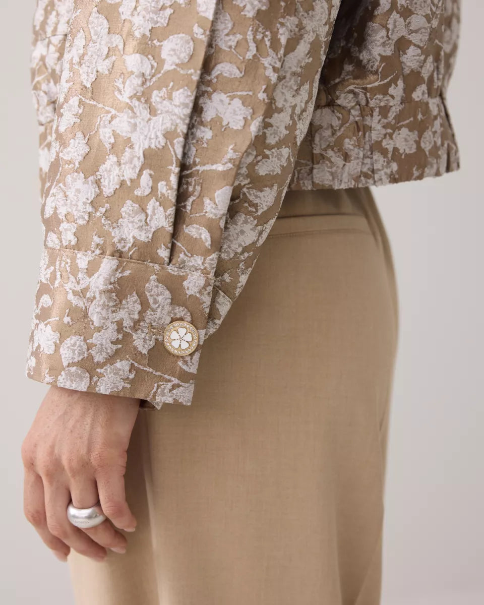 SUMMUM Jacket Bomber Leaves Jaquard