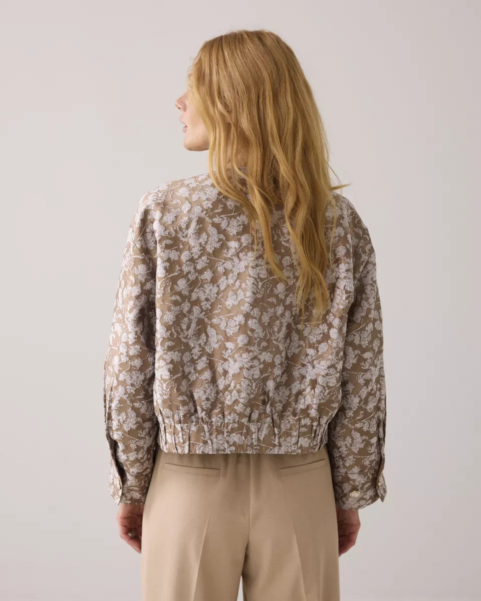 SUMMUM Jacket Bomber Leaves Jaquard