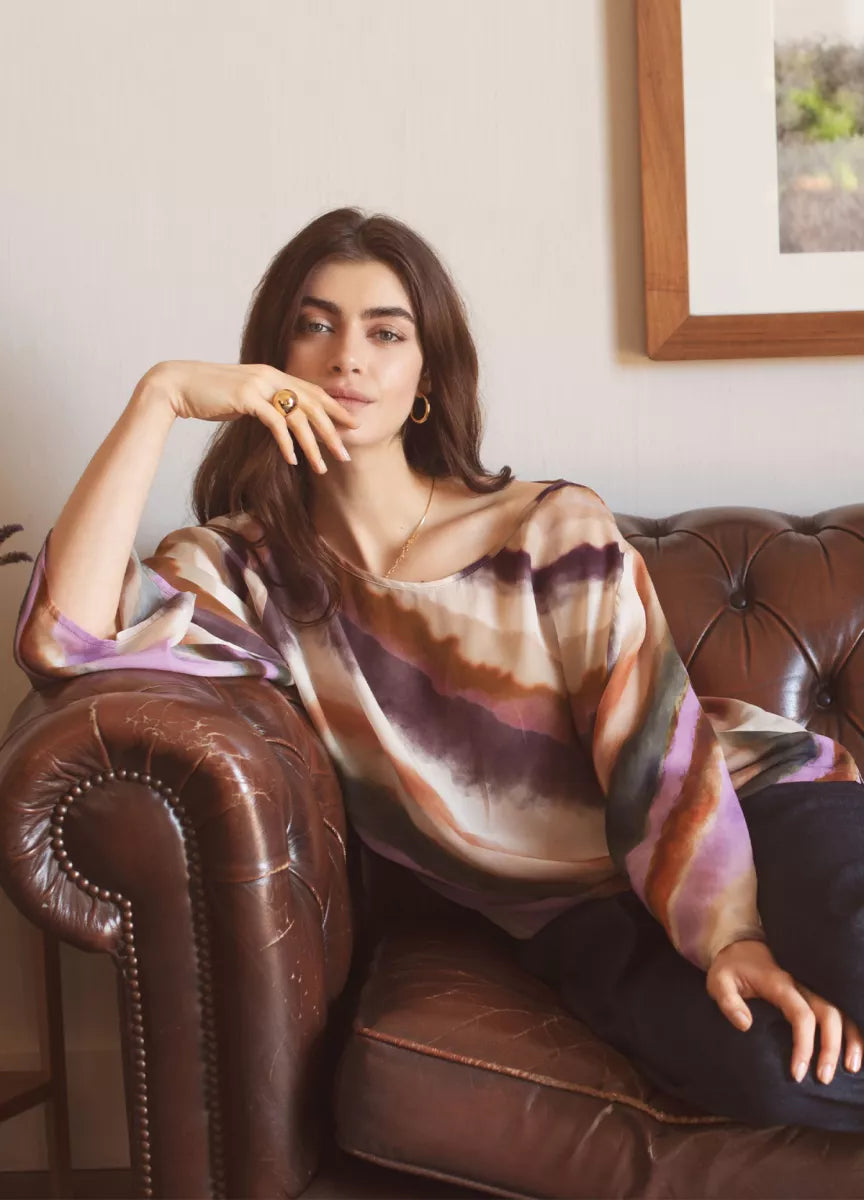 SUMMUM Top Zigzag Print