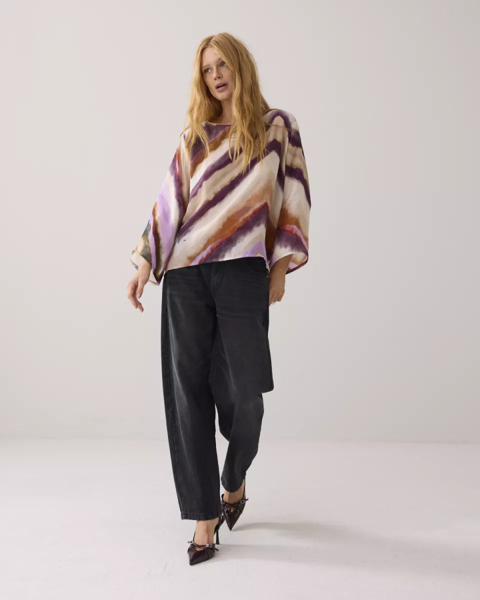 SUMMUM Top Zigzag Print