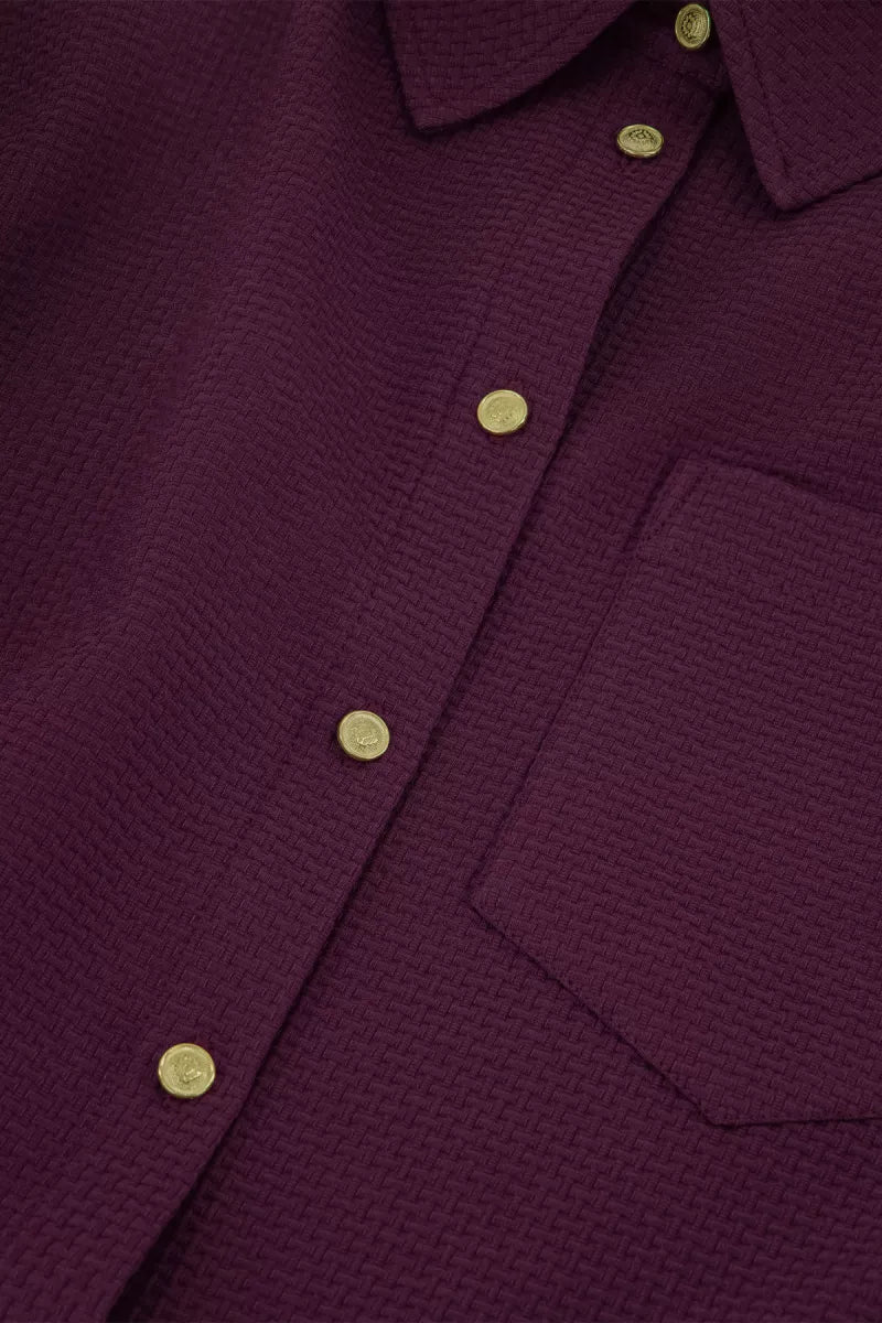 STUDIO ANNELOES Melani Waffle Blouse