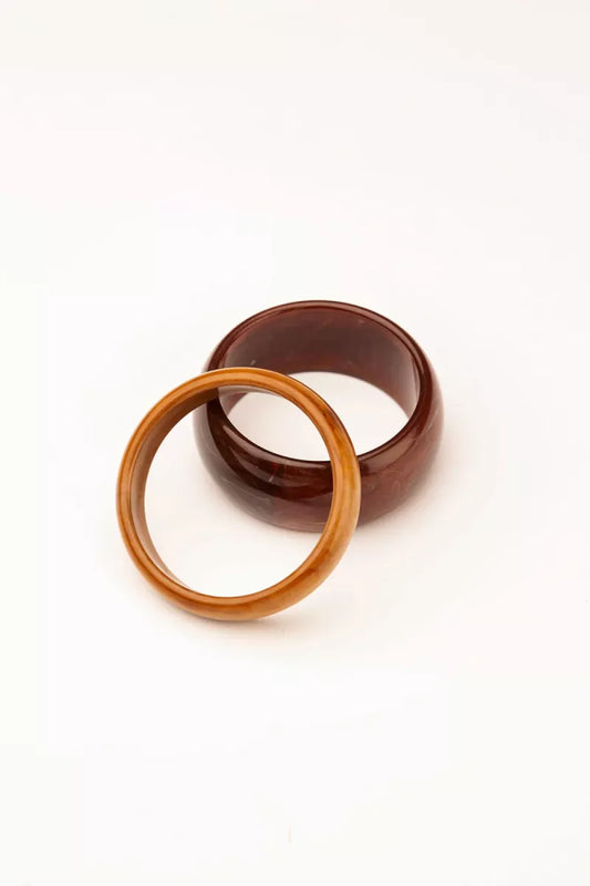 BOW 19 Bangle 2 Set - Brown/Camel