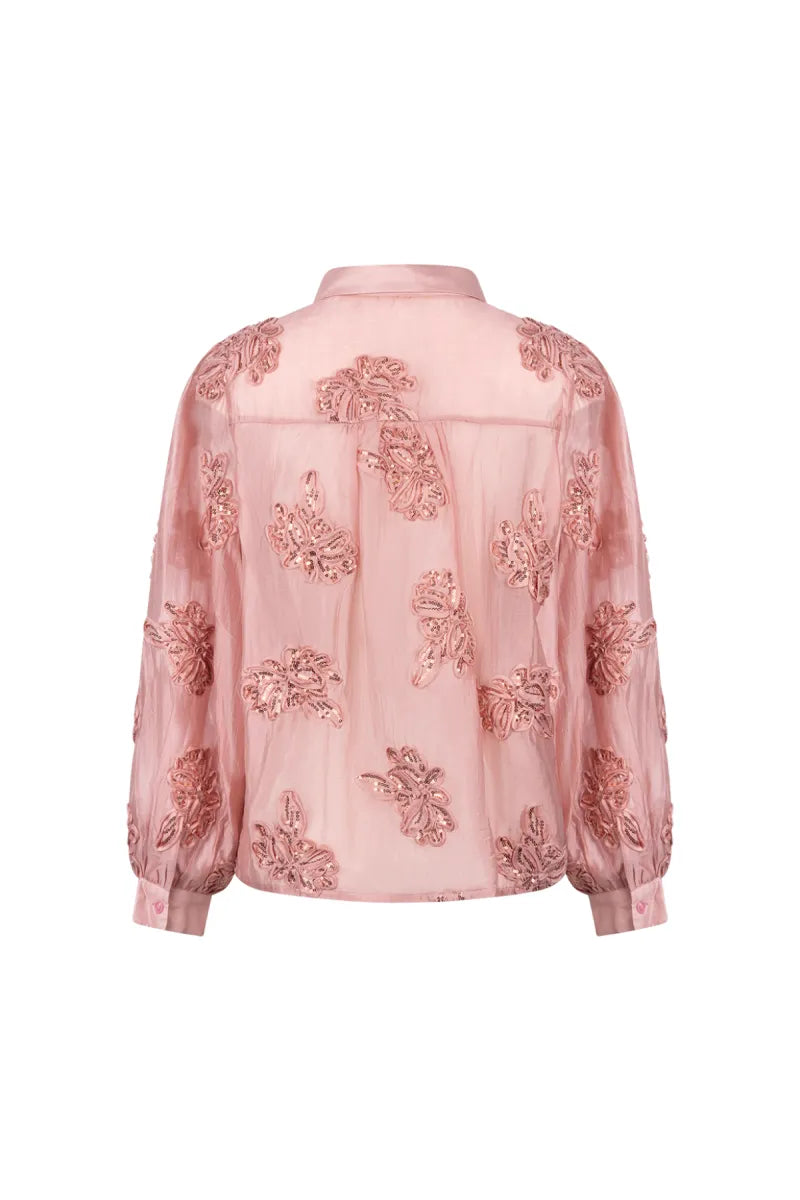NUKUS Antonella Blouse Paillet Flower