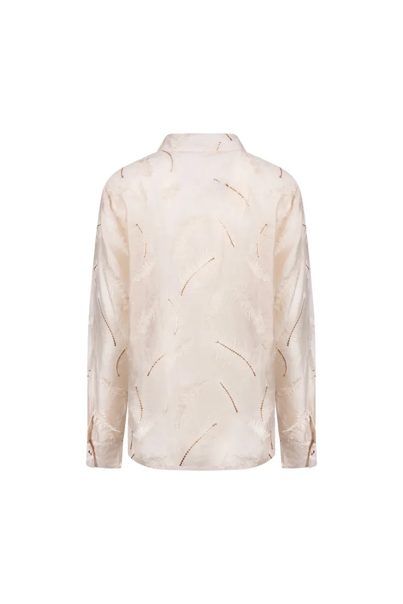 NUKUS Aysha Blouse Feathers