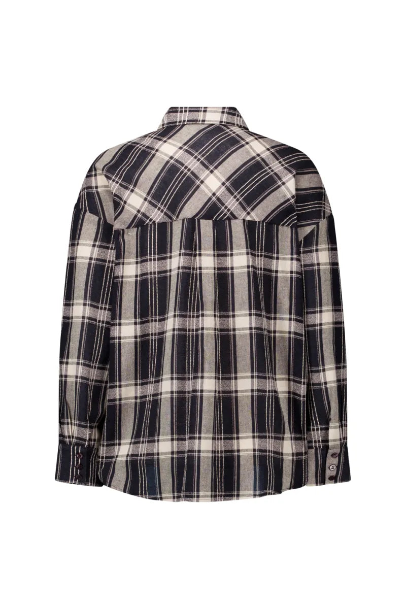 STUDIO ANNELOES Leira Check Scarf Blouse