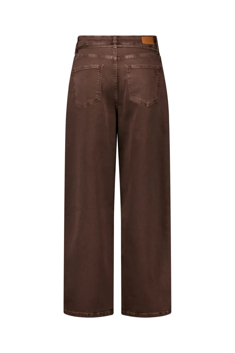 STUDIO ANNELOES Babet Denim Trousers - Espresso