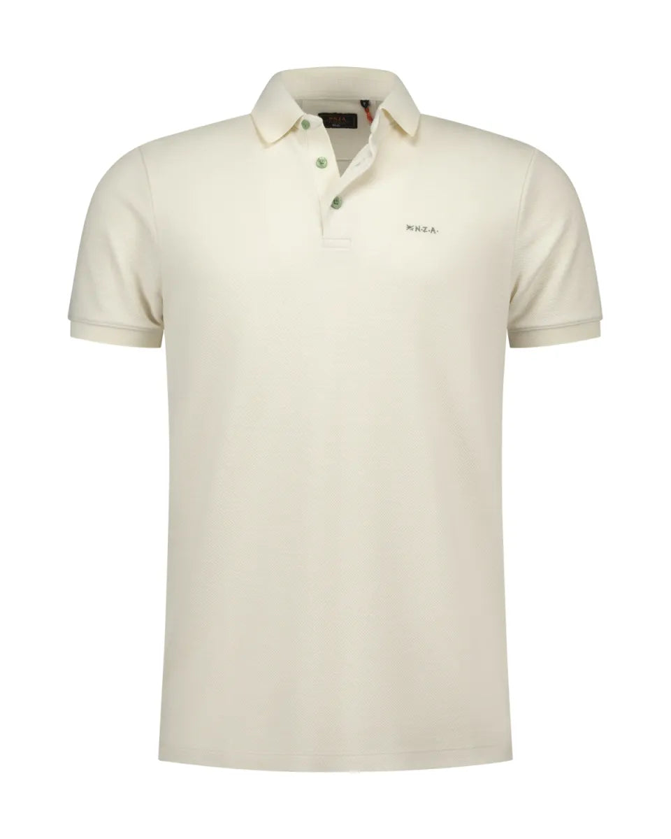 NEW ZEALAND AUCKLAND Polo Short Sleeves - Soft Ecru