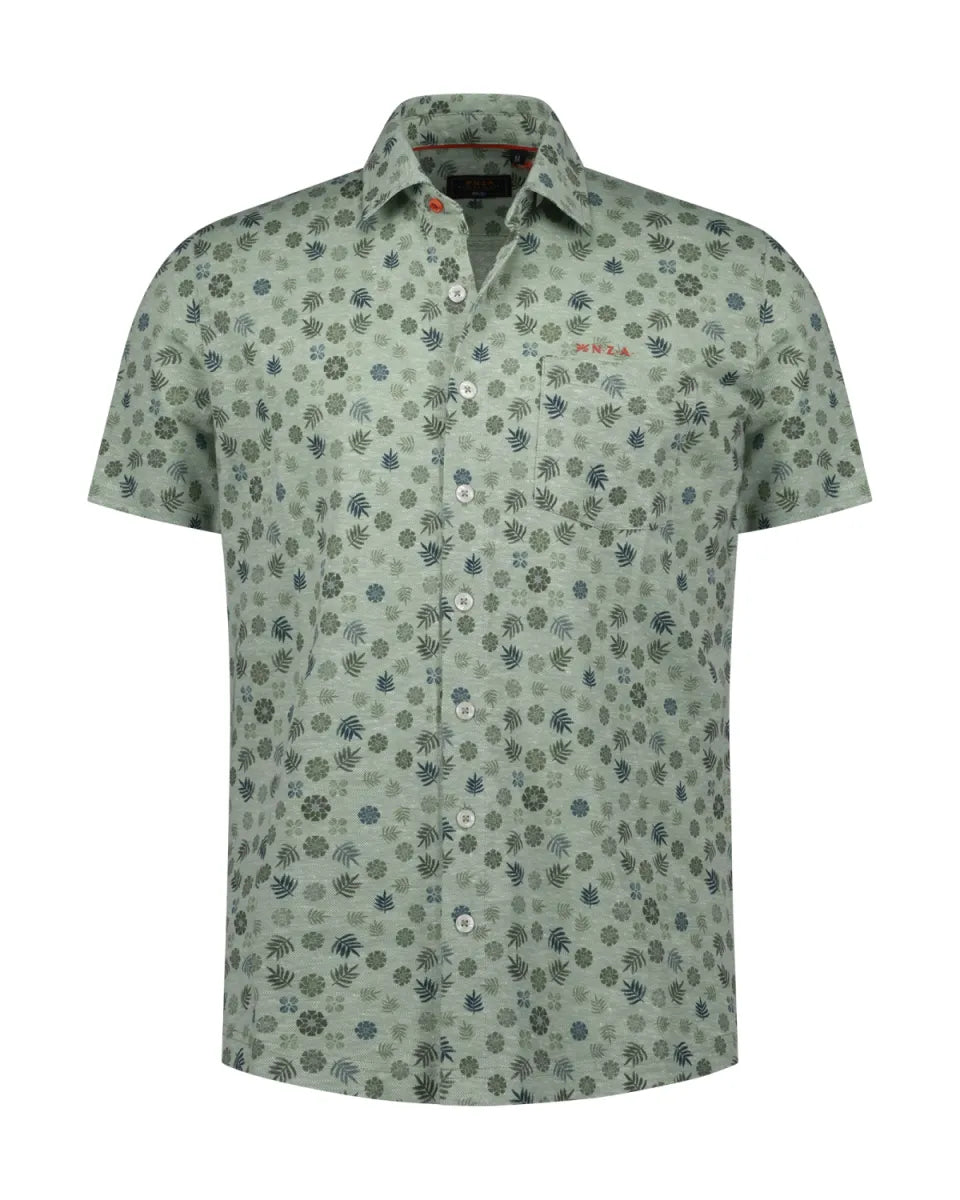 NEW ZEALAND AUCKLAND Shirt Short Sleeves Print - Mist Green