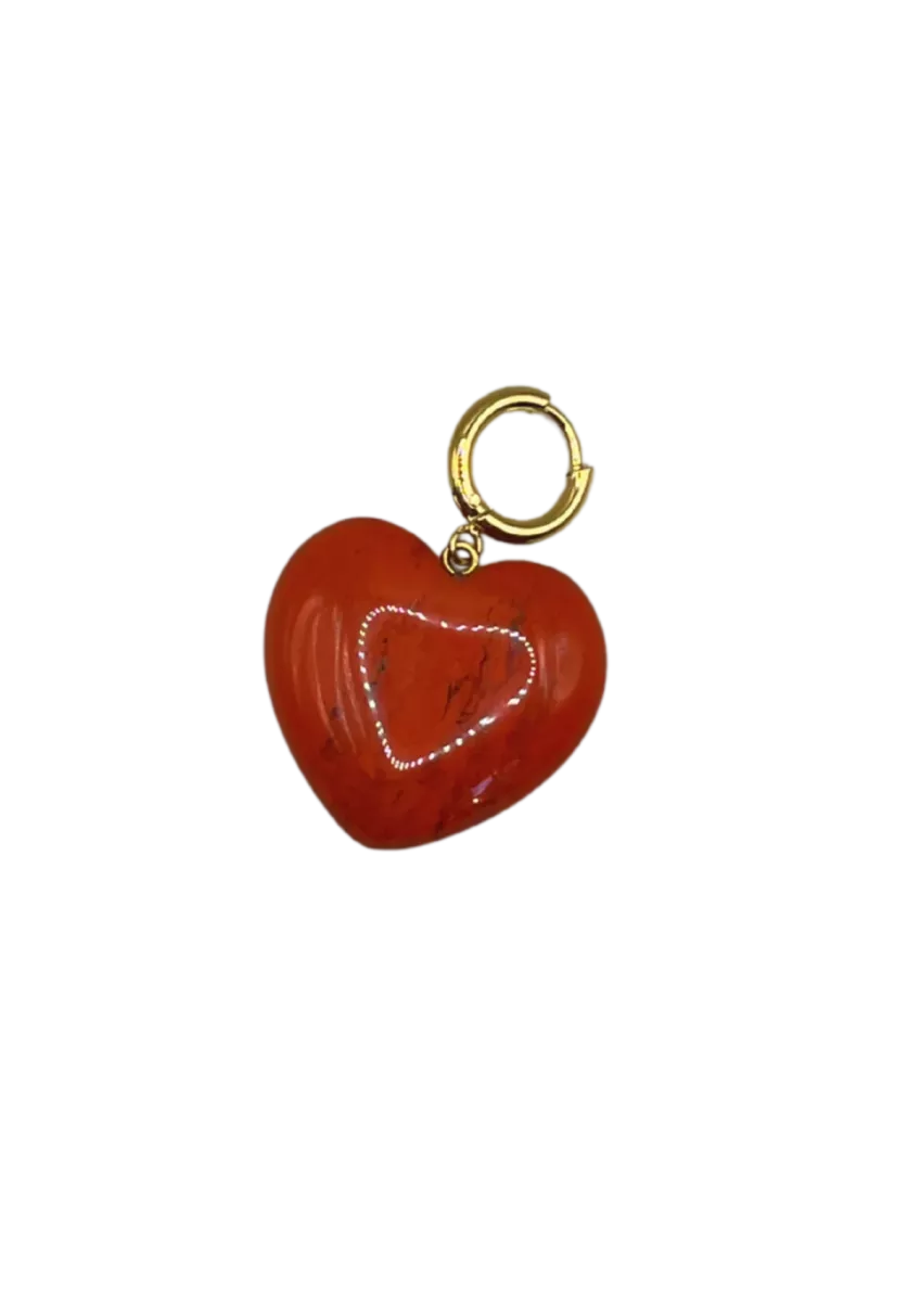 BONNIE STUDIOS Heart Copper Pendant - Red