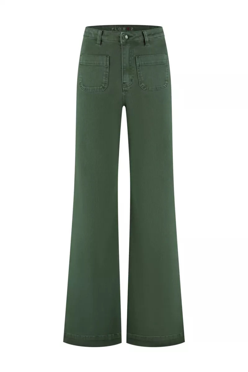 FLOREZ Ana Flared Pocket - Green