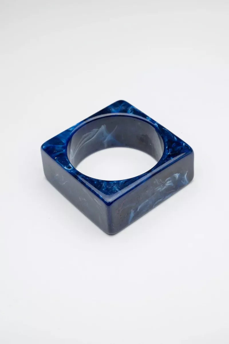 BOW 19 Big XL Square Bracelet - Dark Blue