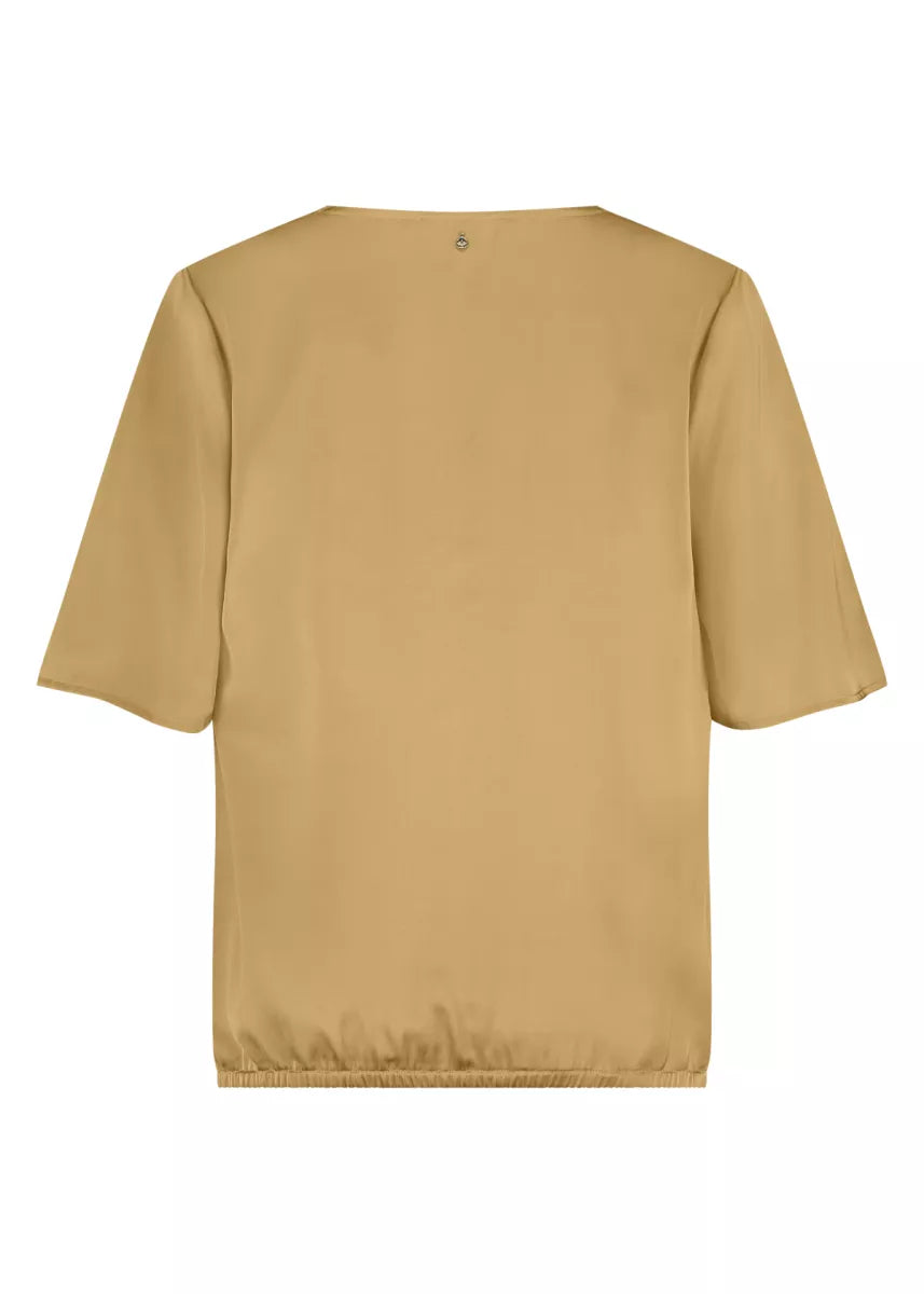 TRAMONTANA Hammered Satin Top