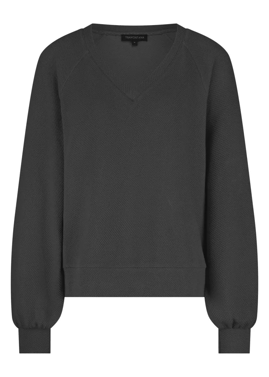 TRAMONTANA Structured Jumper - Black