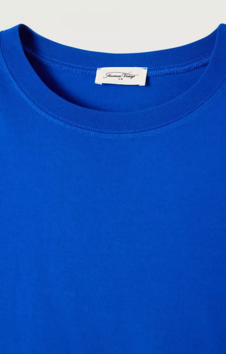 AMERICAN VINTAGE T-Shirt Fizvalley - Kobalt Blauw