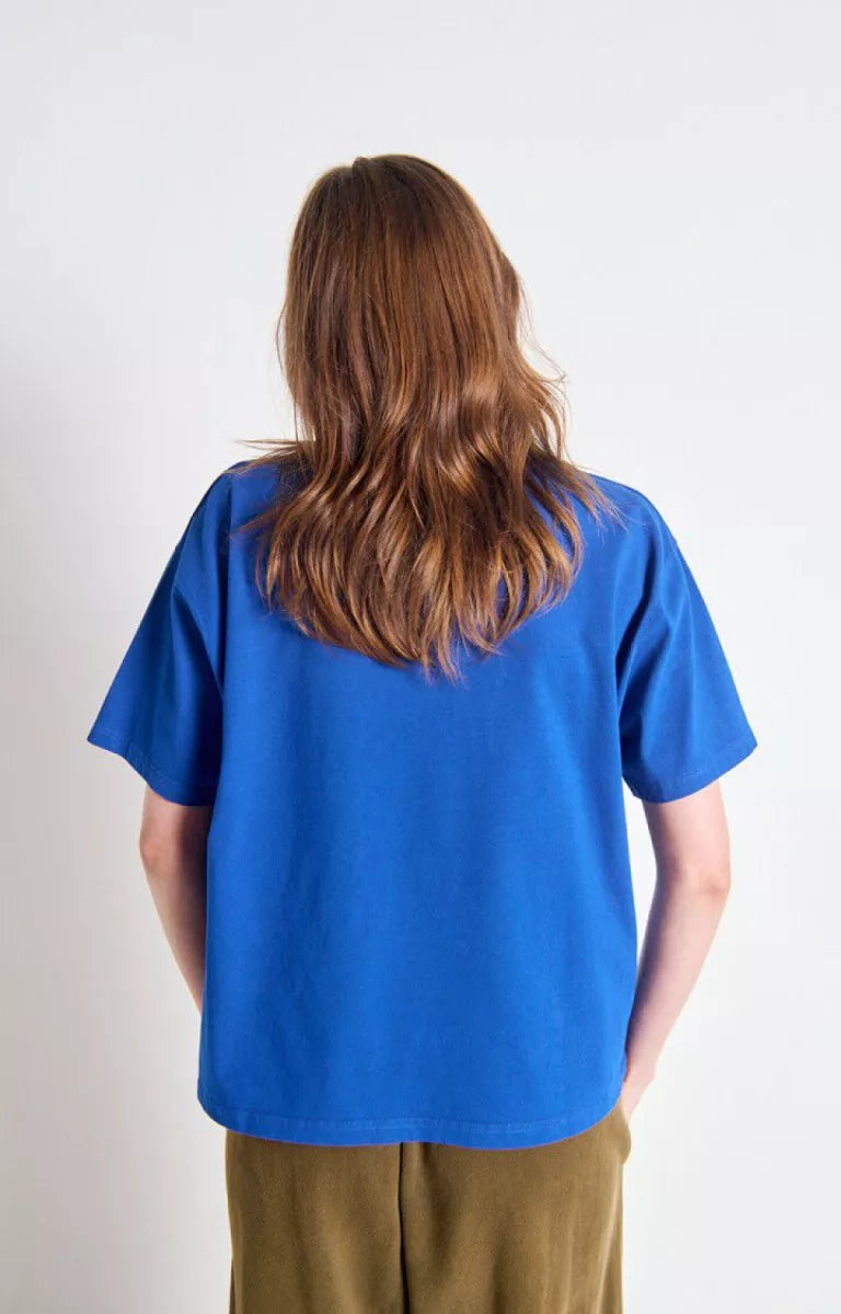 AMERICAN VINTAGE T-Shirt Fizvalley - Kobalt Blauw