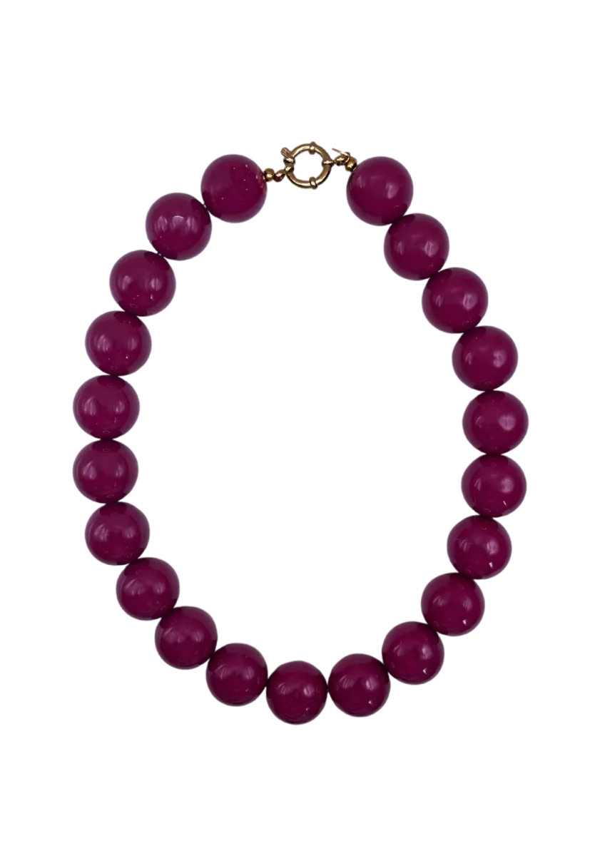 BONNIE STUDIOS Wilma Necklace - Aubergine