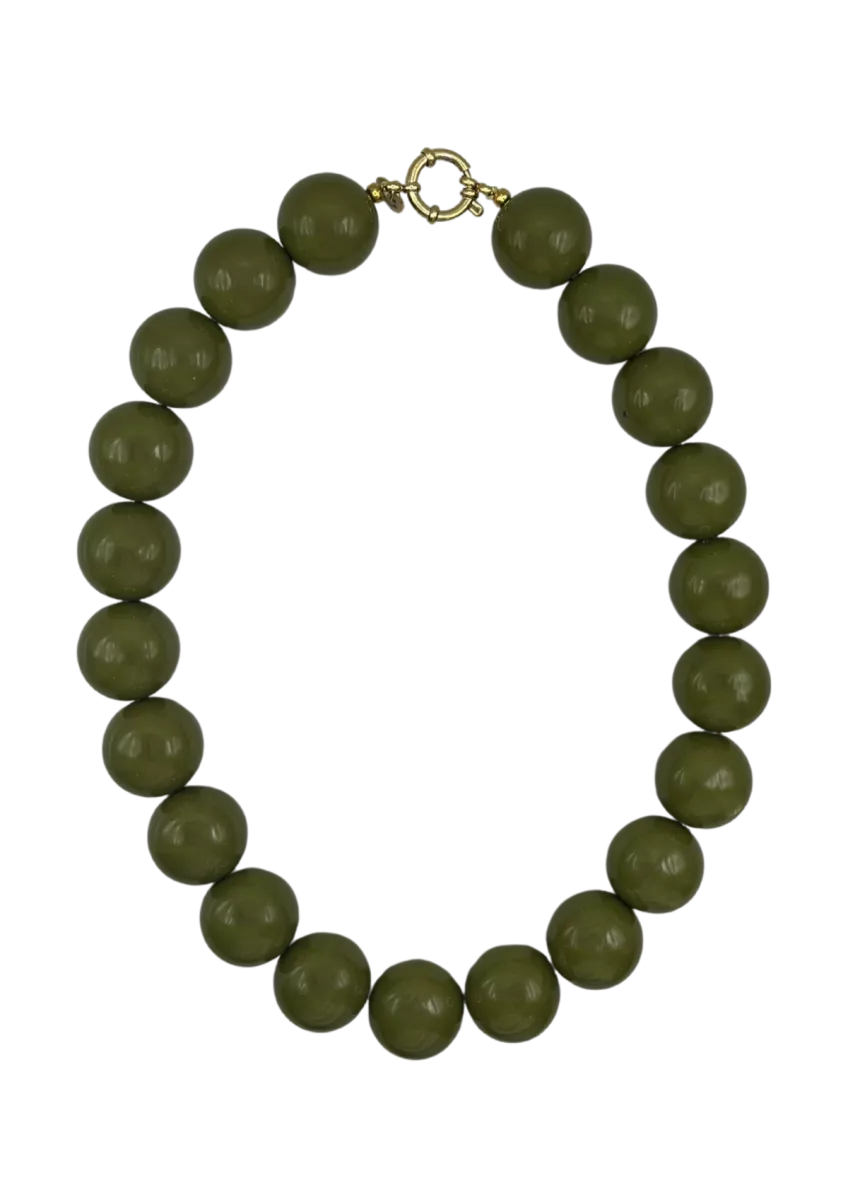 BONNIE STUDIOS Wilma Necklace - Army Green