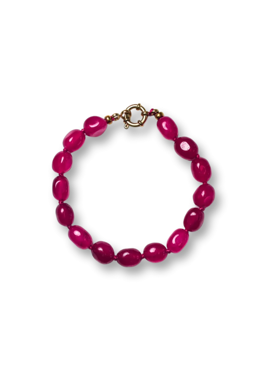 BONNIE STUDIOS Bobby Burgundy Bracelet