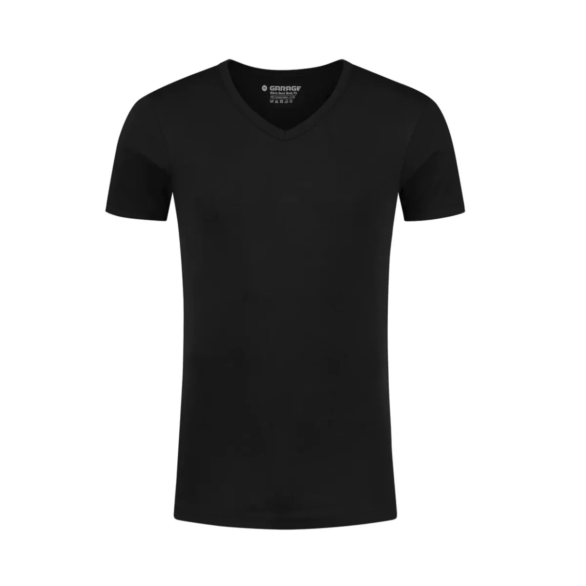 GARAGE GARAGE Semi Bodyfit | VNeck-Zwart