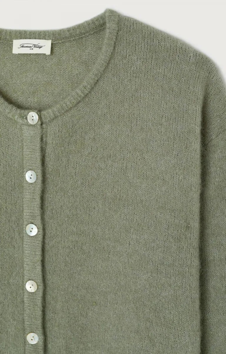 AMERICAN VINTAGE Vitow Cardigan - Khaki