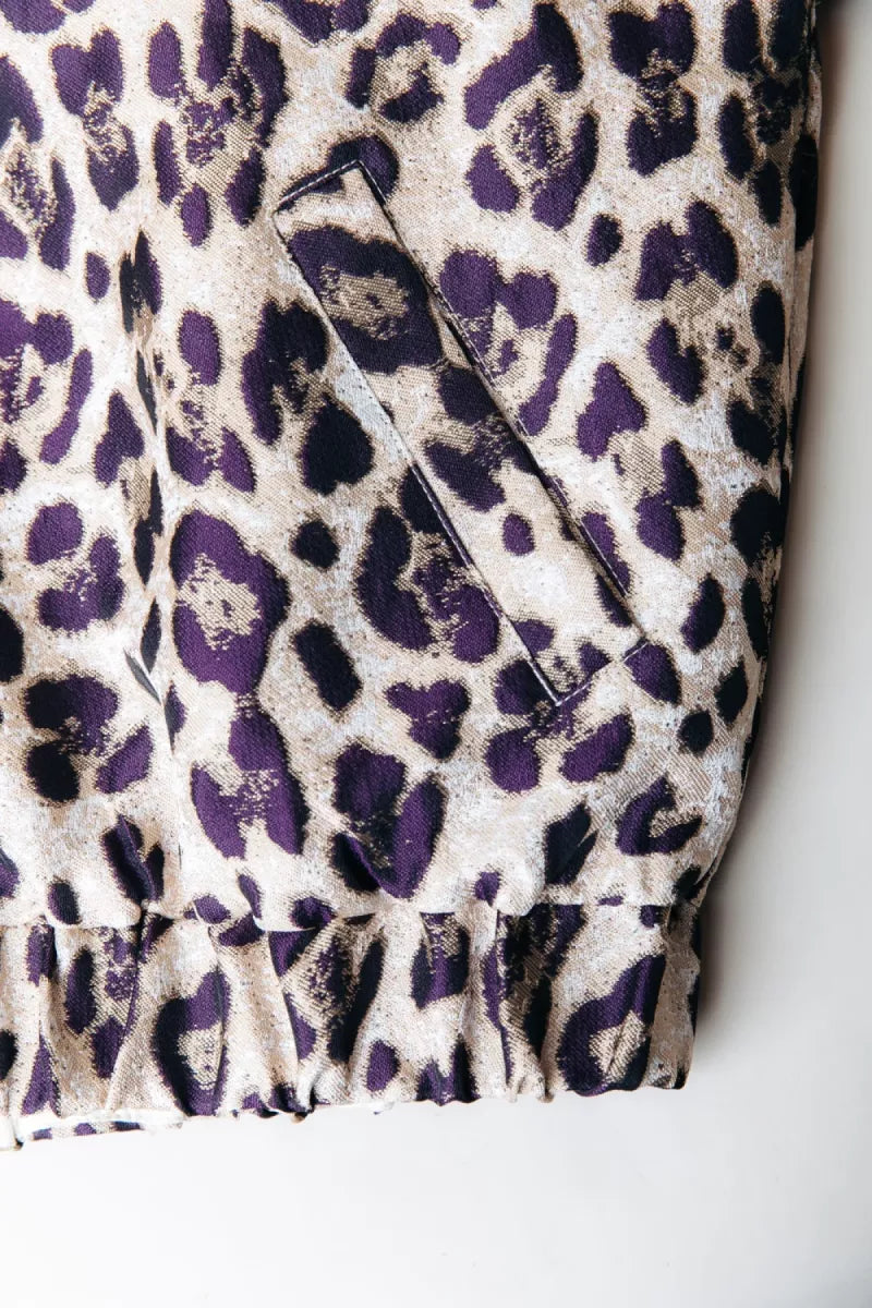 COLORFUL REBEL Bente Leopard Jacquard Jacket - Beige