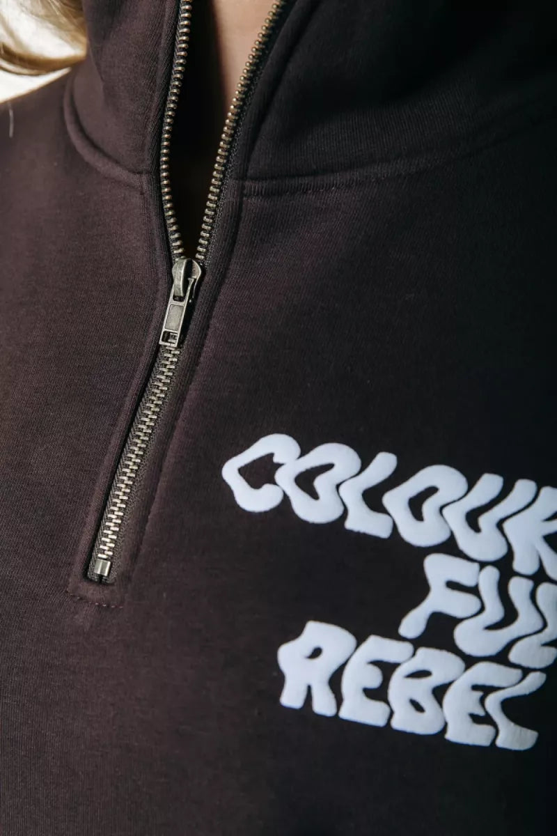 COLORFUL REBEL Logo Wave Zip Sweat