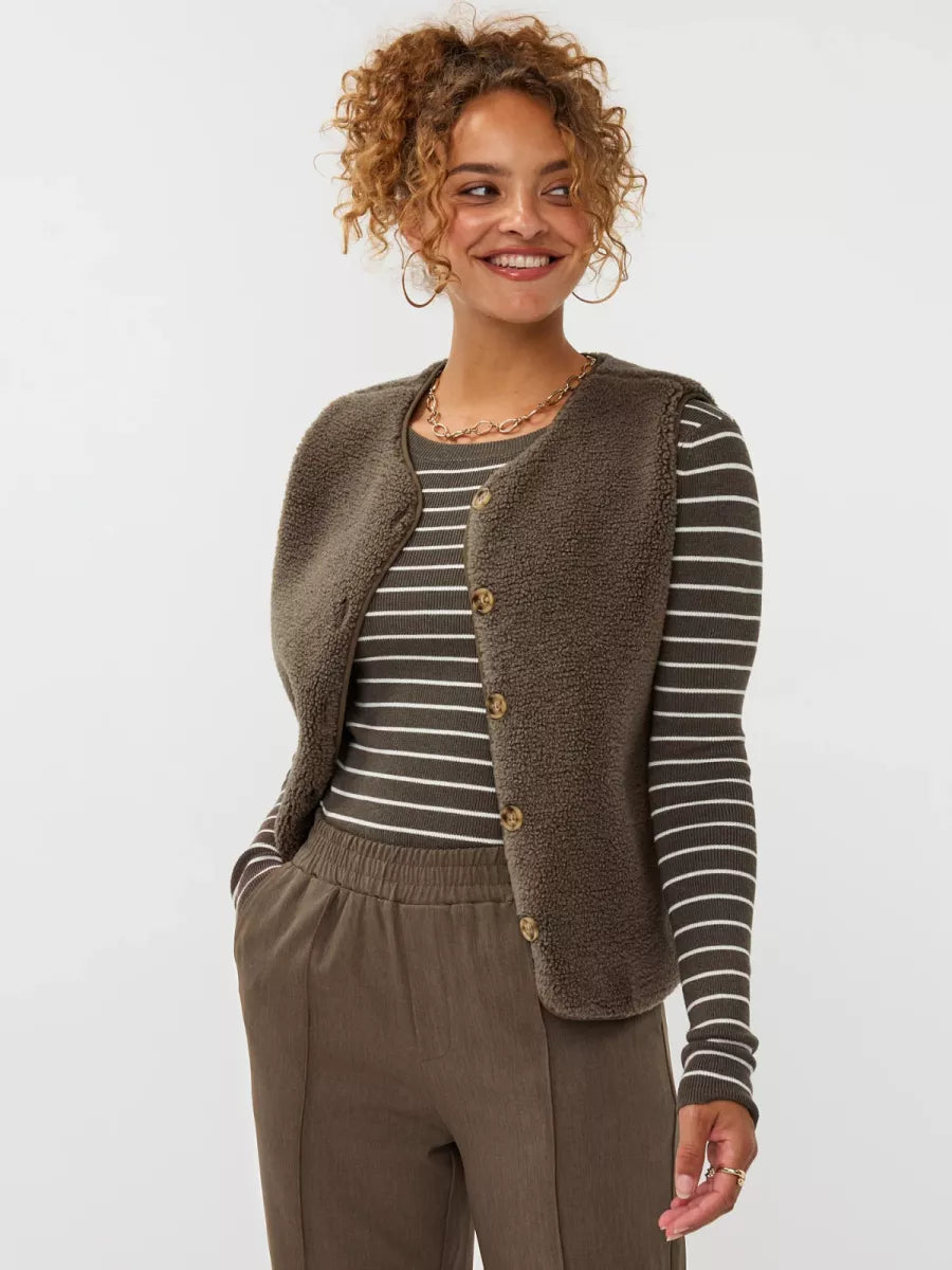 Ydence Gilet Puck - Mud