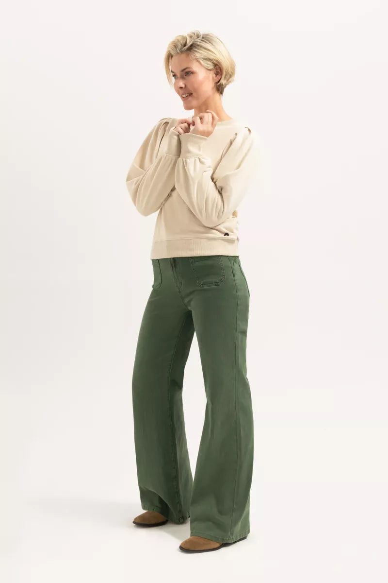 FLOREZ Ana Flared Pocket - Green