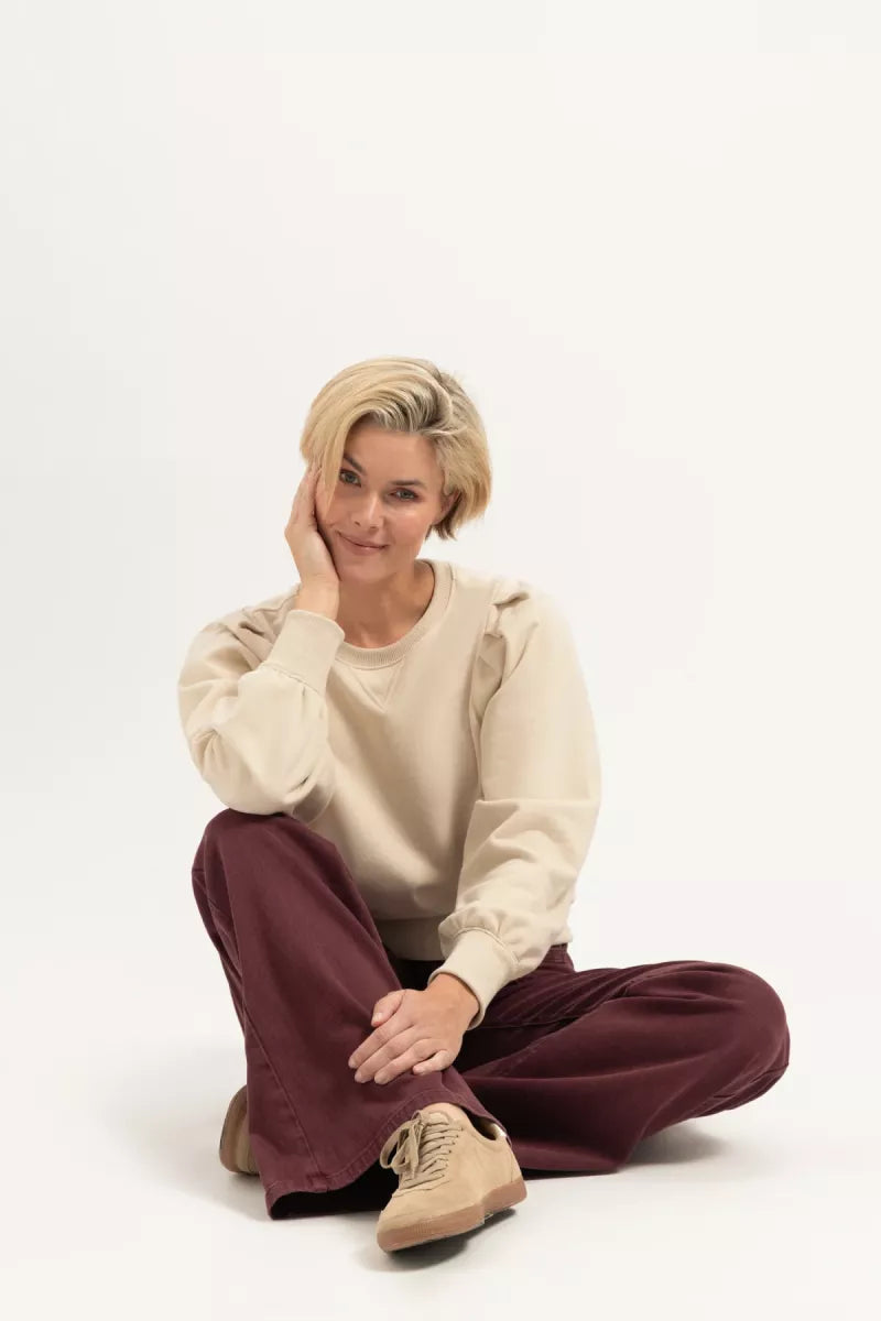 FLOREZ Ana Flared Pocket - Burgundy