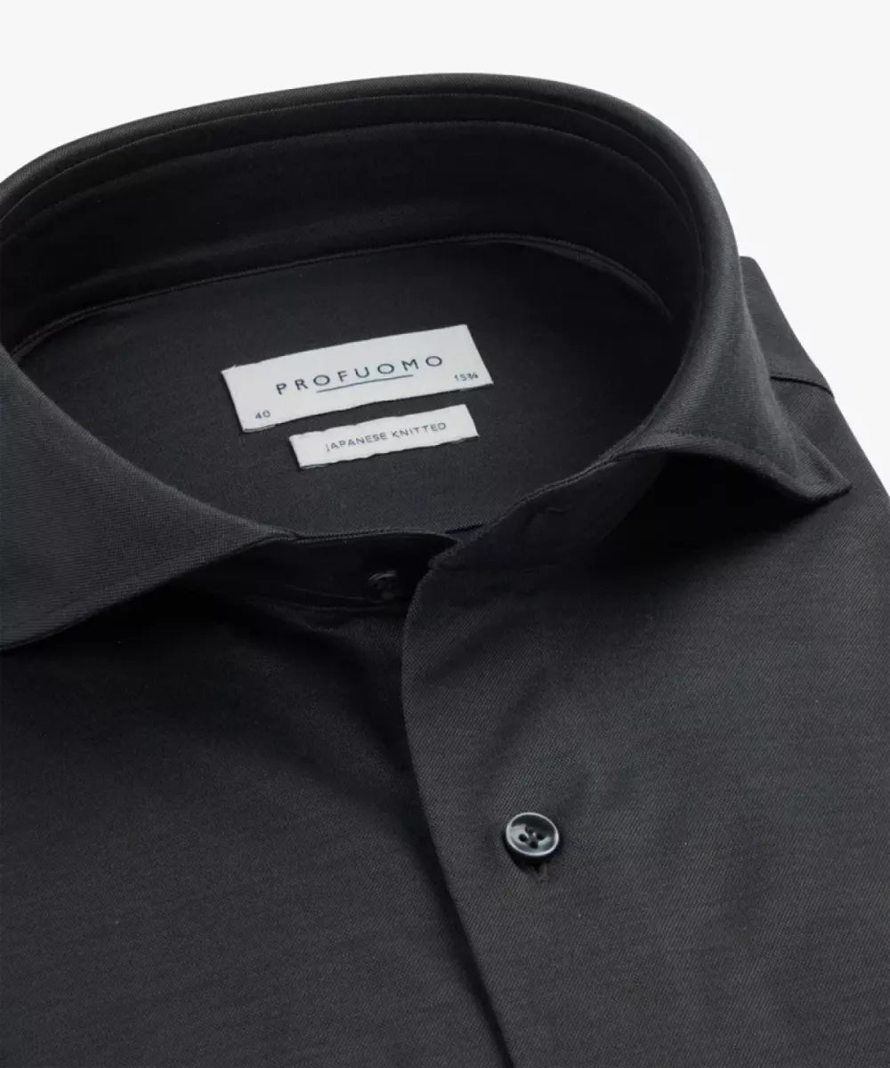 PROFUOMO Japanese Knitted Overhemd - Atracite