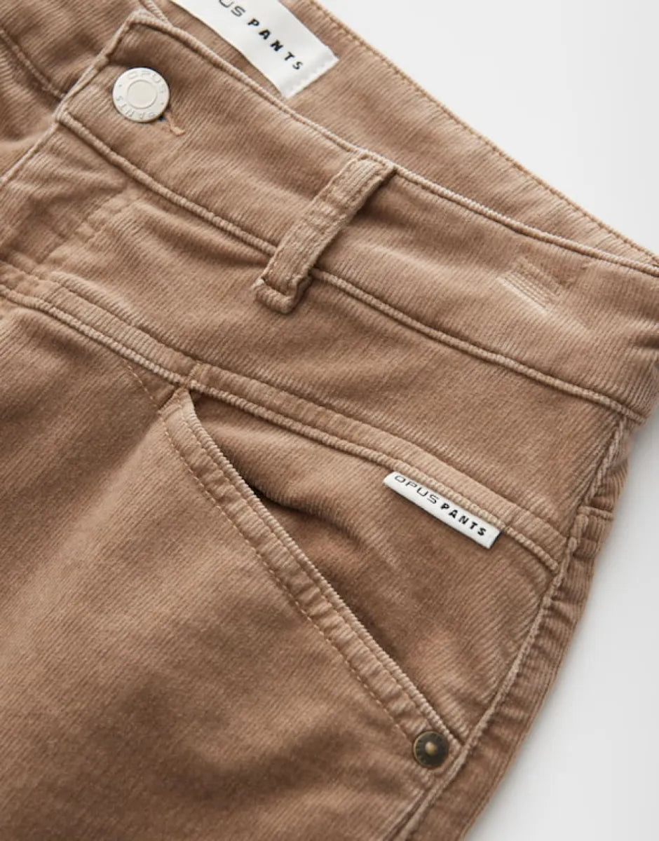 OPUS-PANTS Mari Cosmo Barrel Jeans - Light Mocca