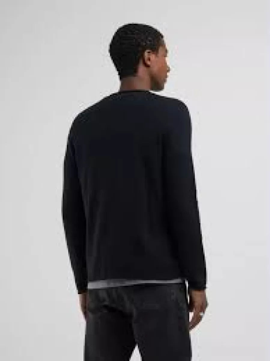 REPLAY Crew neck swaetshirt - ZWART