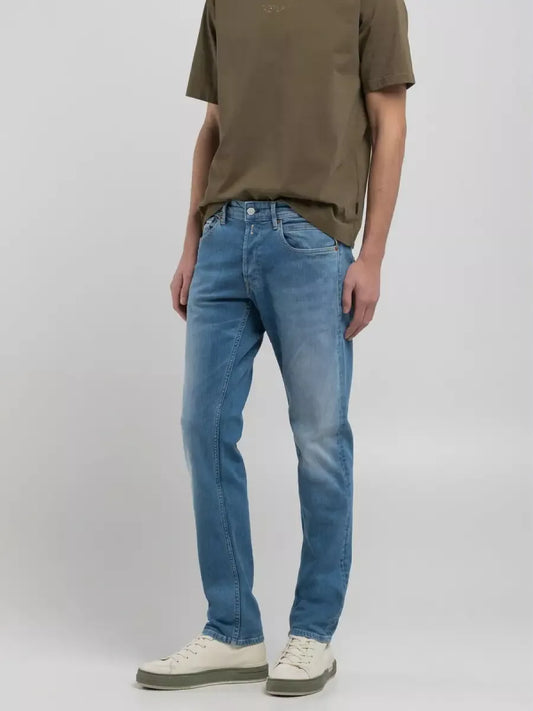 REPLAY Grover Straight fit jeans - MID BLUE