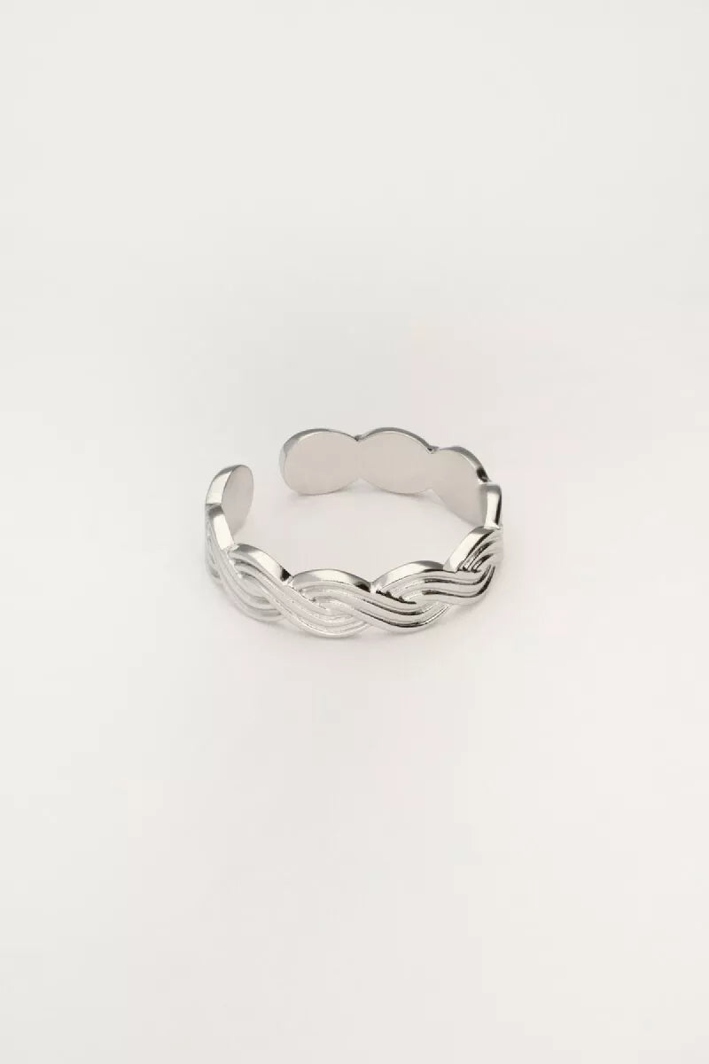 MY JEWELLERY Ring Met Vlecht - Zilver