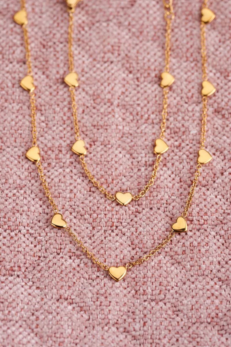 MY JEWELLERY Ketting Hartjes - Goud
