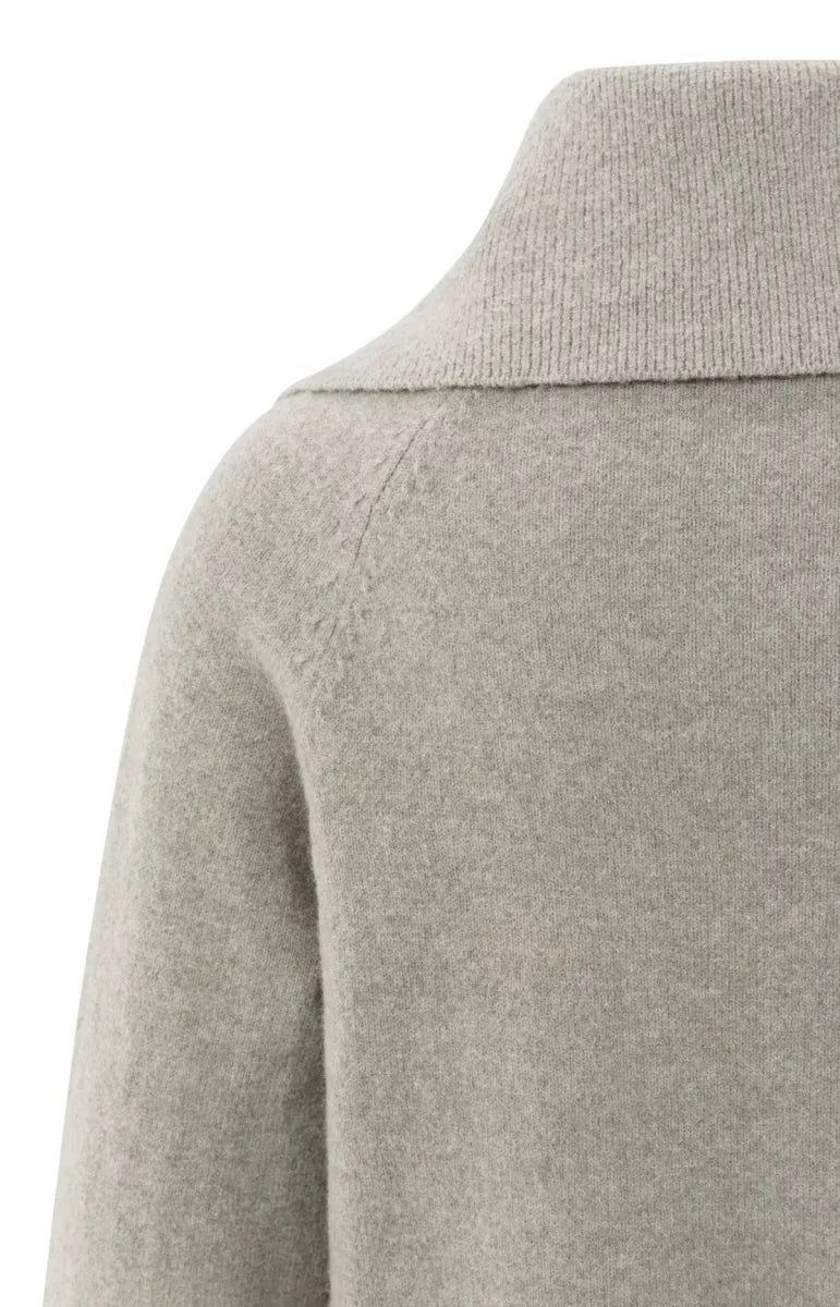 YAYA Soft Zip-Up Cardigan