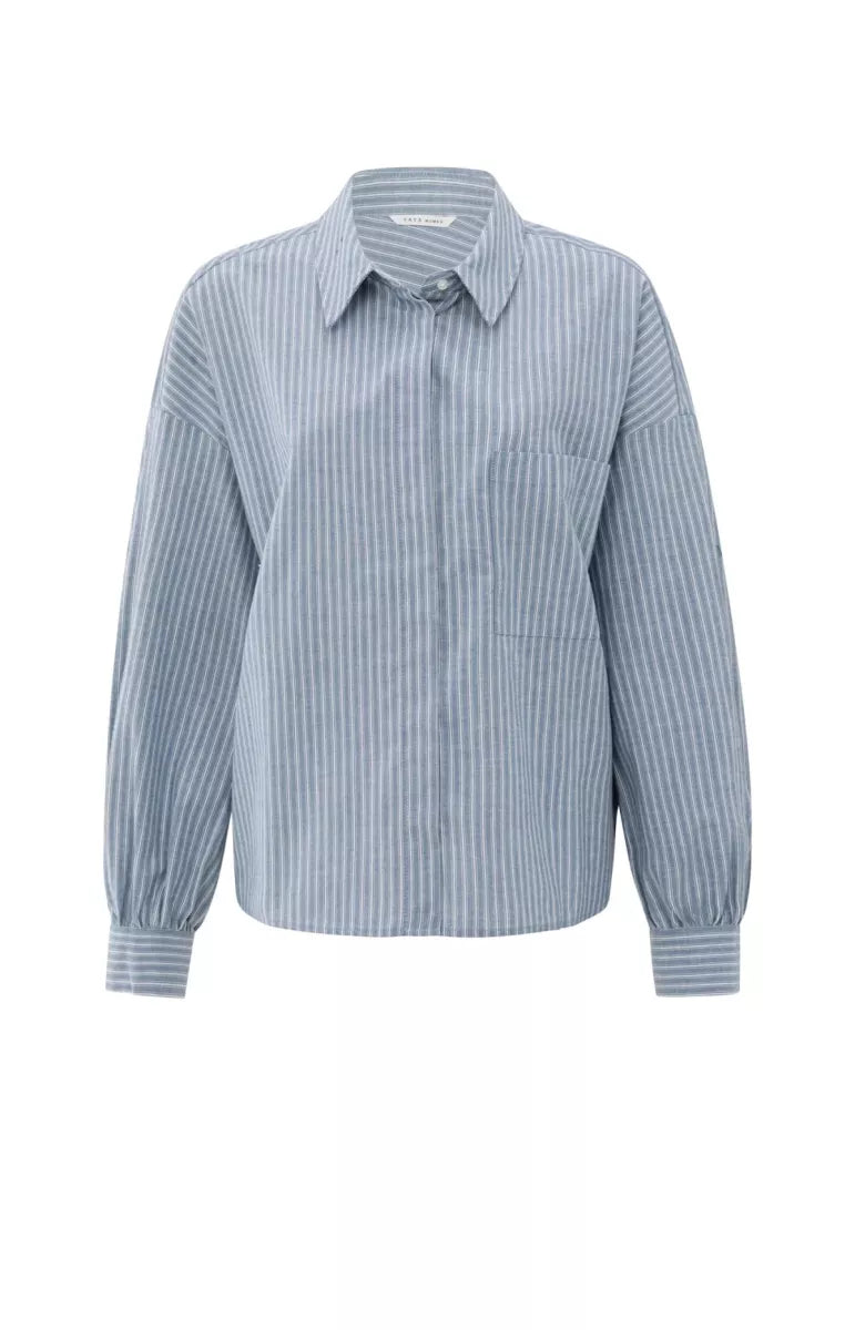YAYA Striped Blouse