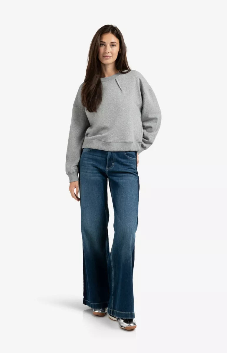 YAYA Sweater Met Plooidetails