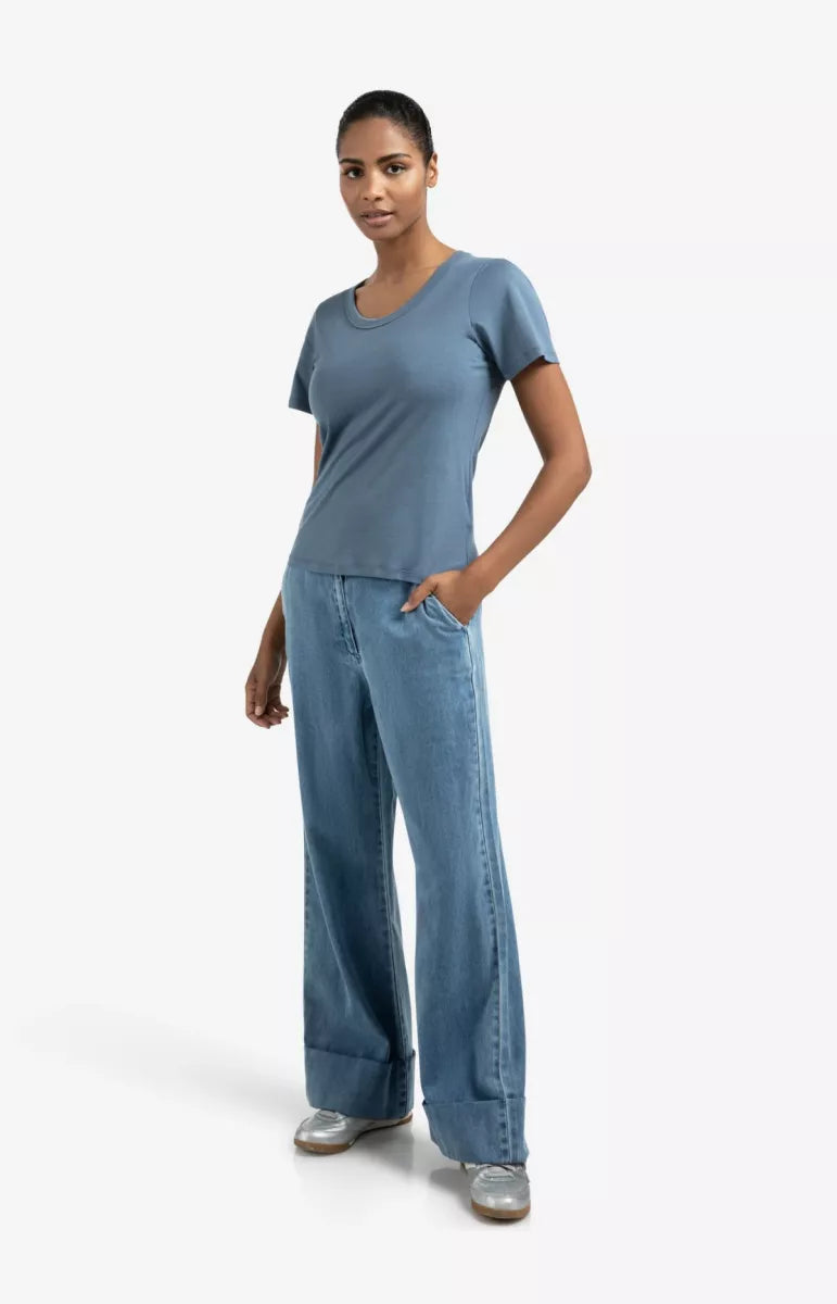 YAYA T-Shirt Met Ronde Hals