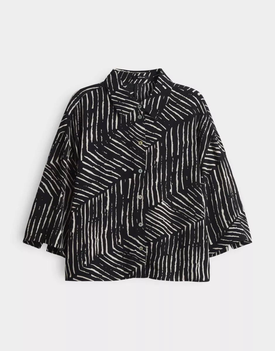 OPUS Fiana Palm Leaves - Zwart