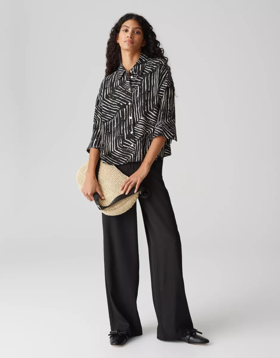 OPUS Fiana Palm Leaves - Zwart