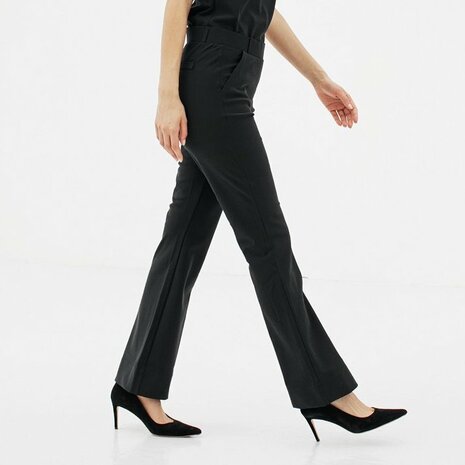 STUDIO ANNELOES Flair bonded trousers - Black