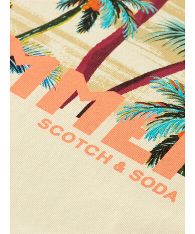 SCOTCH & SODA Backprint Longsleeve - Geel