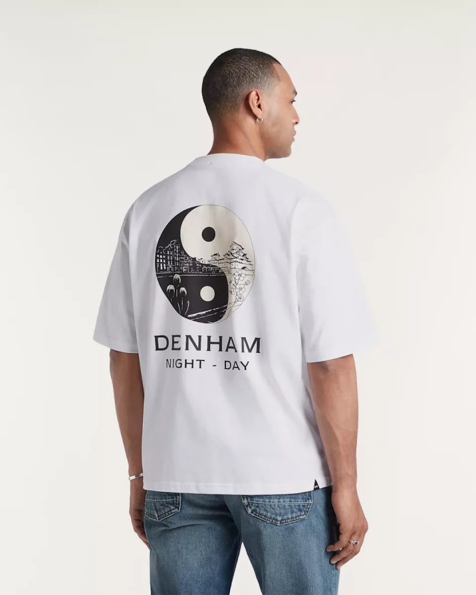 DENHAM Yin Yang Tee - Wit