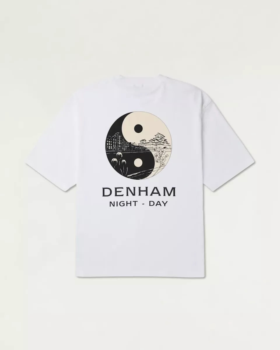 DENHAM Yin Yang Tee - Wit